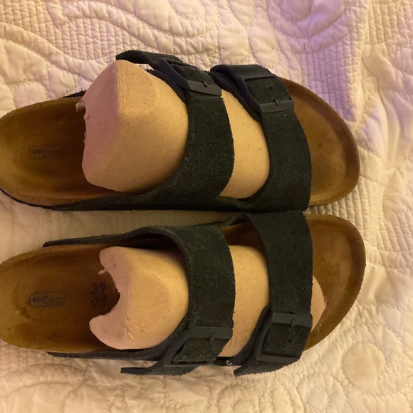 Birkenstock Dark Blue Arizona Suede 39 Regular - Picture 1 of 4
